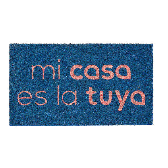 Felpudo Mi casa es la Tuya azul