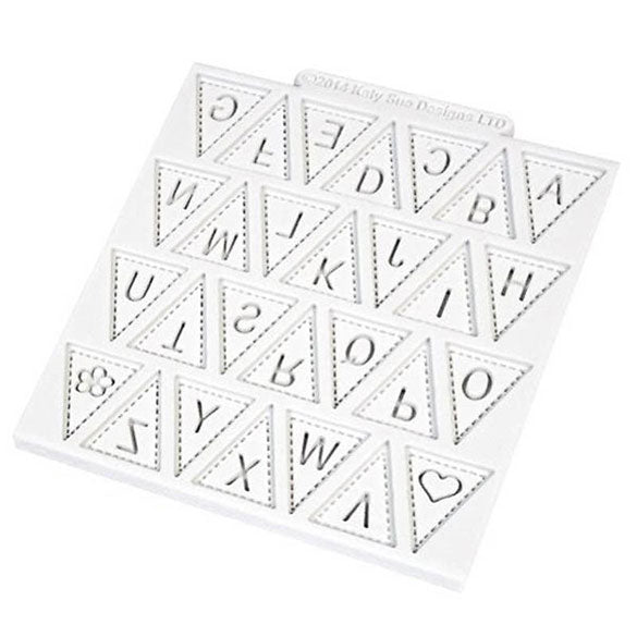 Molde banderines abecedario