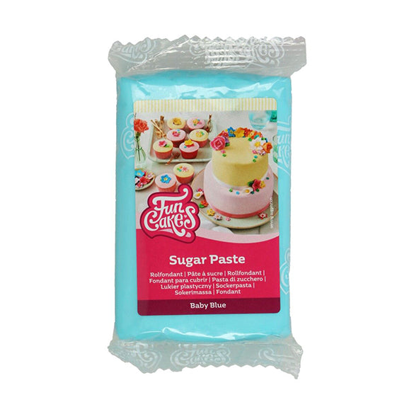 Fondant celeste azul bebé 250 gr. FunCakes