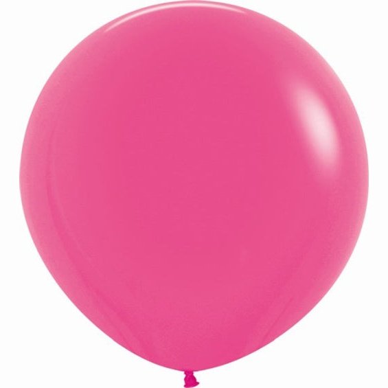 Globo látex liso XL Fucsia neón