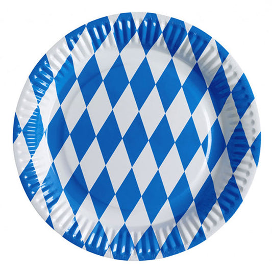 Platos Bavarian Oktoberfest 23 cm, Pack 8 u.
