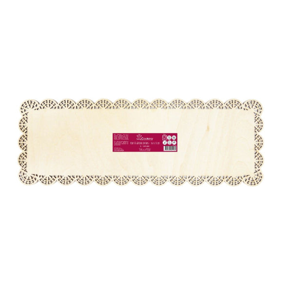 Bandeja o Plato de madera rectangular para tartas Scrapcooking