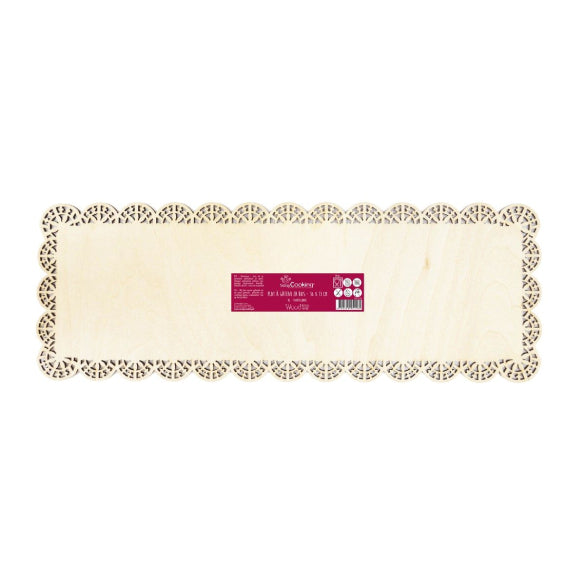 Bandeja o Plato de madera rectangular para tartas Scrapcooking