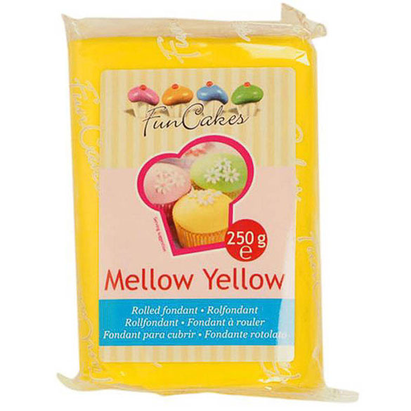 Fondant amarillo suave 250 gr. FunCakes