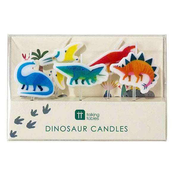 Velas cumpleaños Dinosaurios, Pack 5 u.