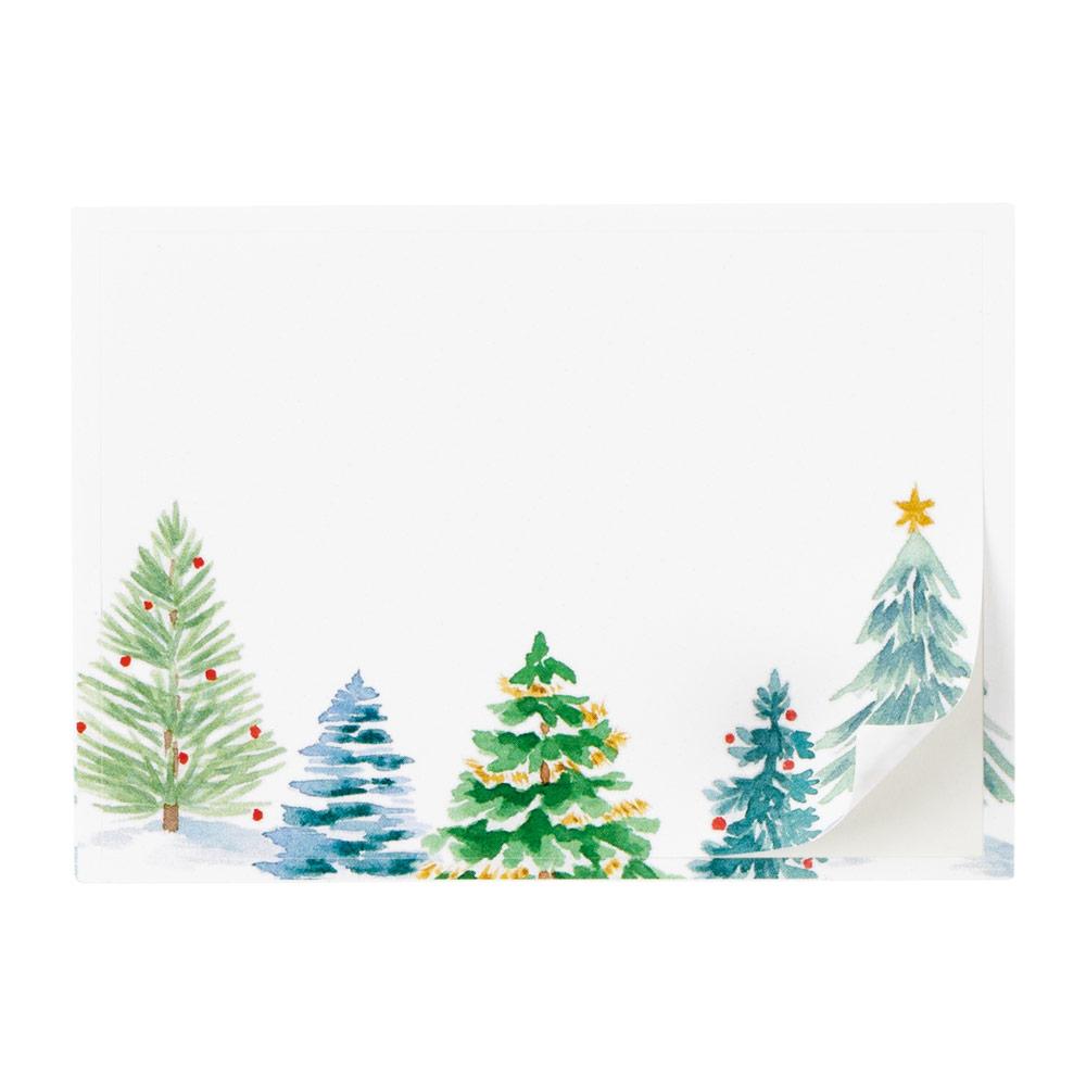 Etiquetas adhesivas arbol de navidad- pack 12 uds.