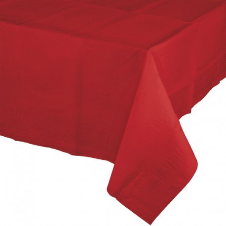 Mantel rojo de papel