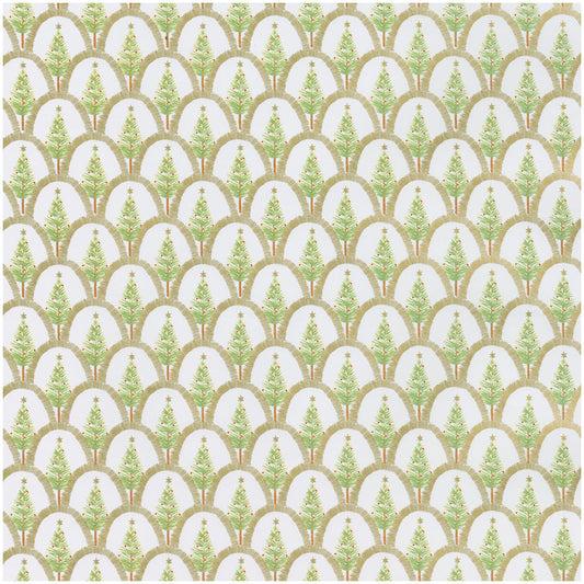 Rollo de papel de regalo arboles de navidad