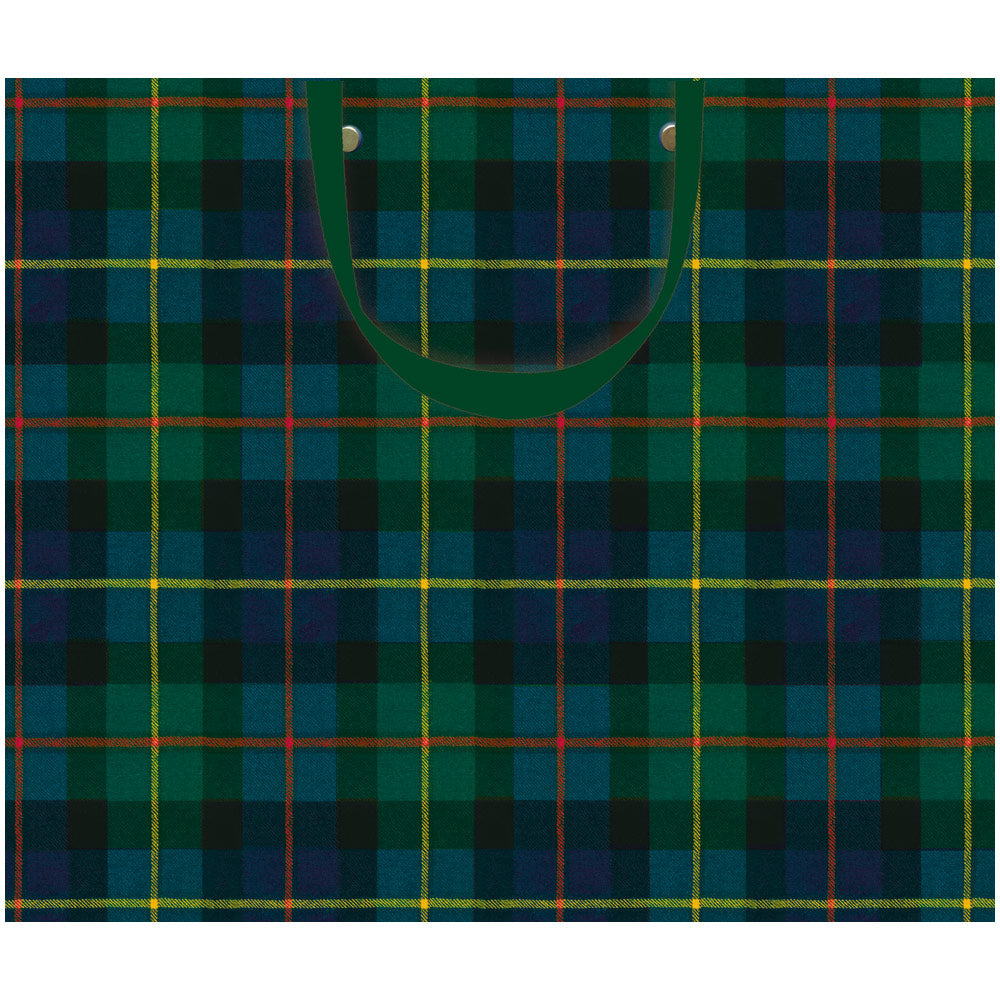 Bolsa de regalo mediana tartán azul