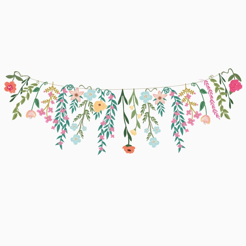 Guirnalda de Flores de Cartón