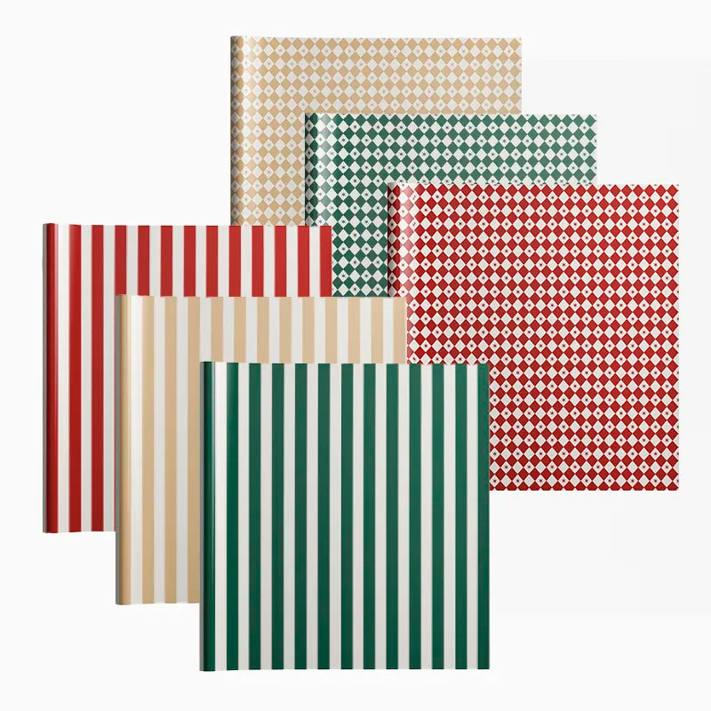 Papel de regalo rayas y rombos surtidos