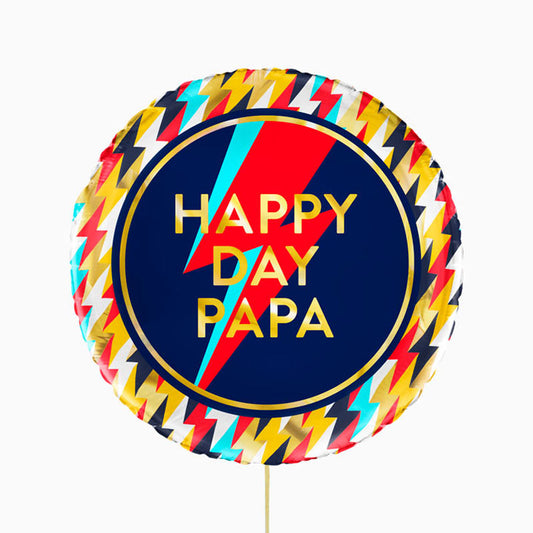 Globo foil redondo -Happy day papá-