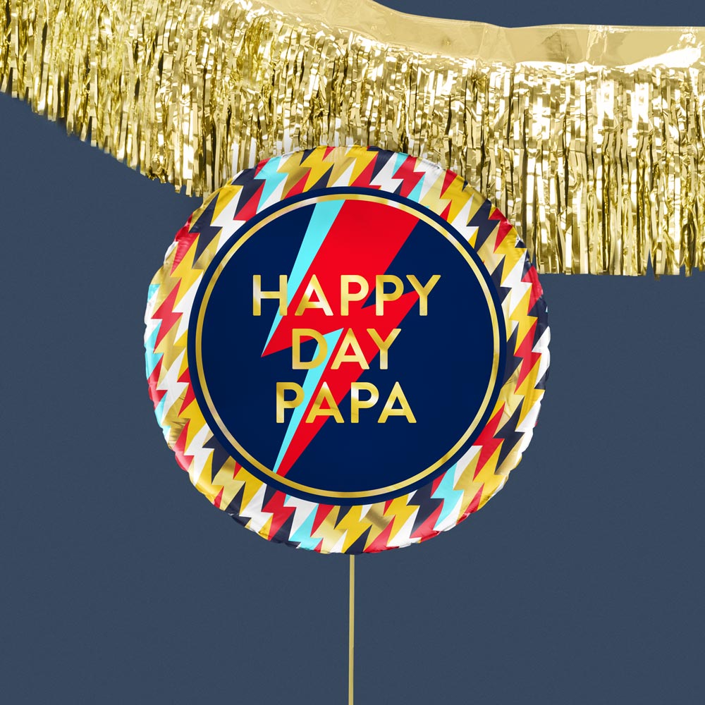 Globo foil redondo -Happy day papá-