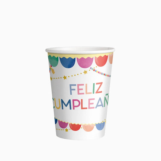 Vasos Feliz Cumpleaños Globos - Pack 6 uds