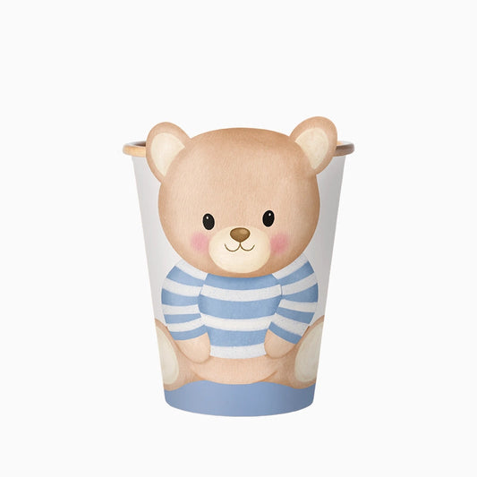 Vaso Baby Osito azul- pack 6 uds.