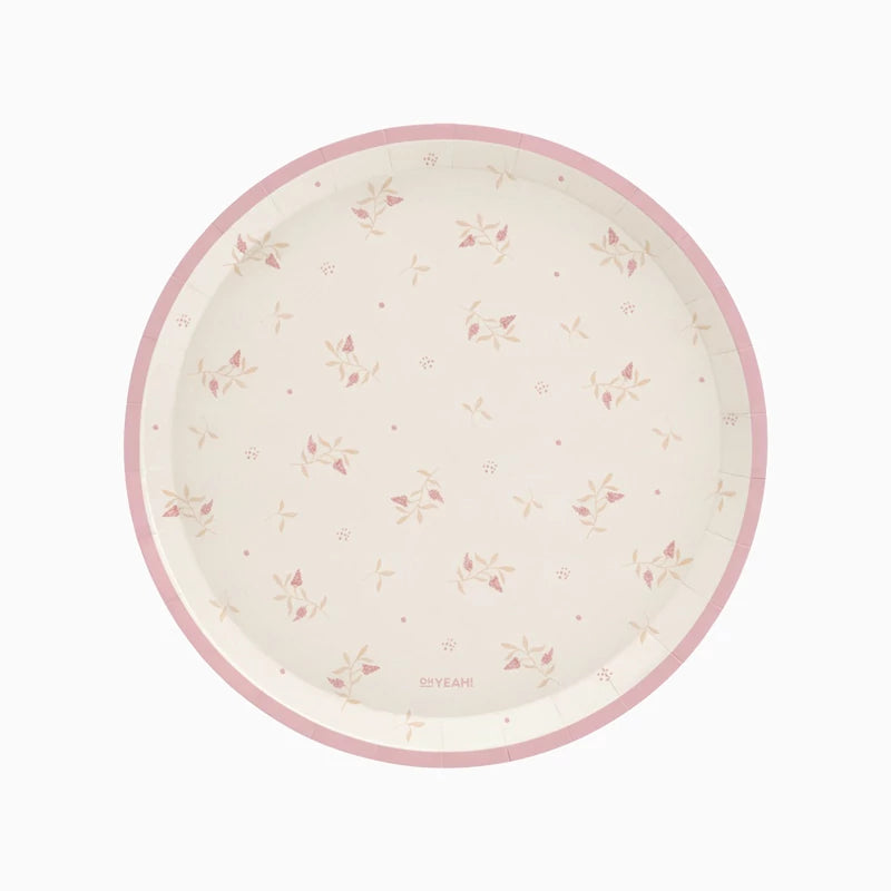 Plato Pequeño Floral rosa