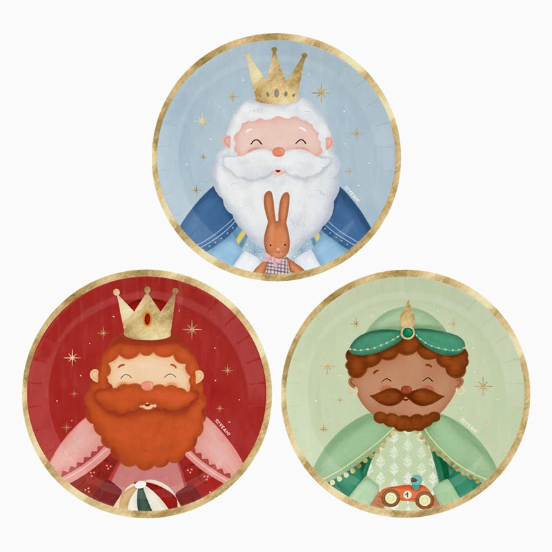 Plato Reyes Magos petit pequeño- pack 6 uds.