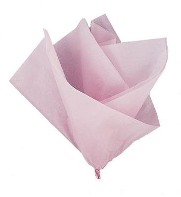 Papel de seda liso rosa pastel - pack 10 uds.