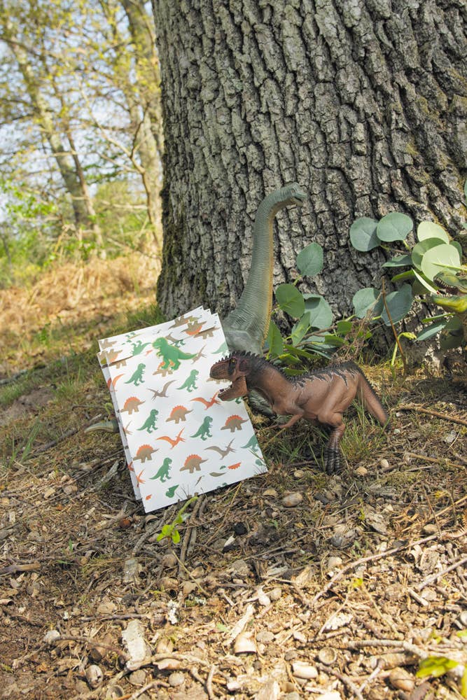 Bolsas de papel dinosaurios- pack 8 uds.