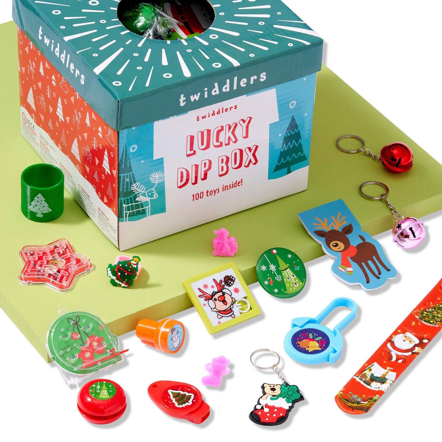 Caja sorpresa 100 juguetes de Navidad