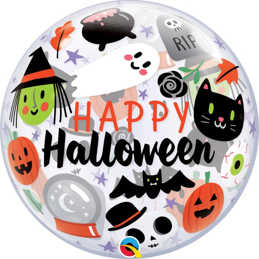 Globo burbuja Happy Halloween
