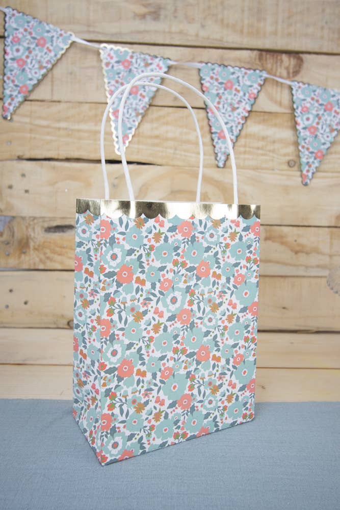 Bolsas de papel de flores- pack 8 uds.