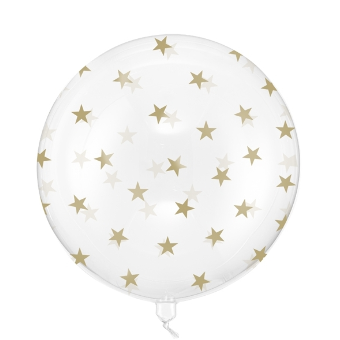 Globo burbuja grande con estrellas