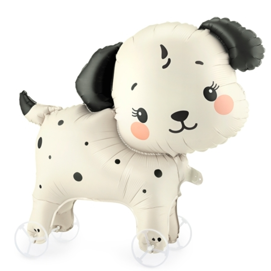 Globo Foil Perro con Ruedas para Inflar con Aire