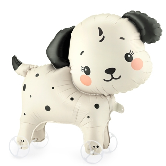 Globo Foil Perro con Ruedas para Inflar con Aire