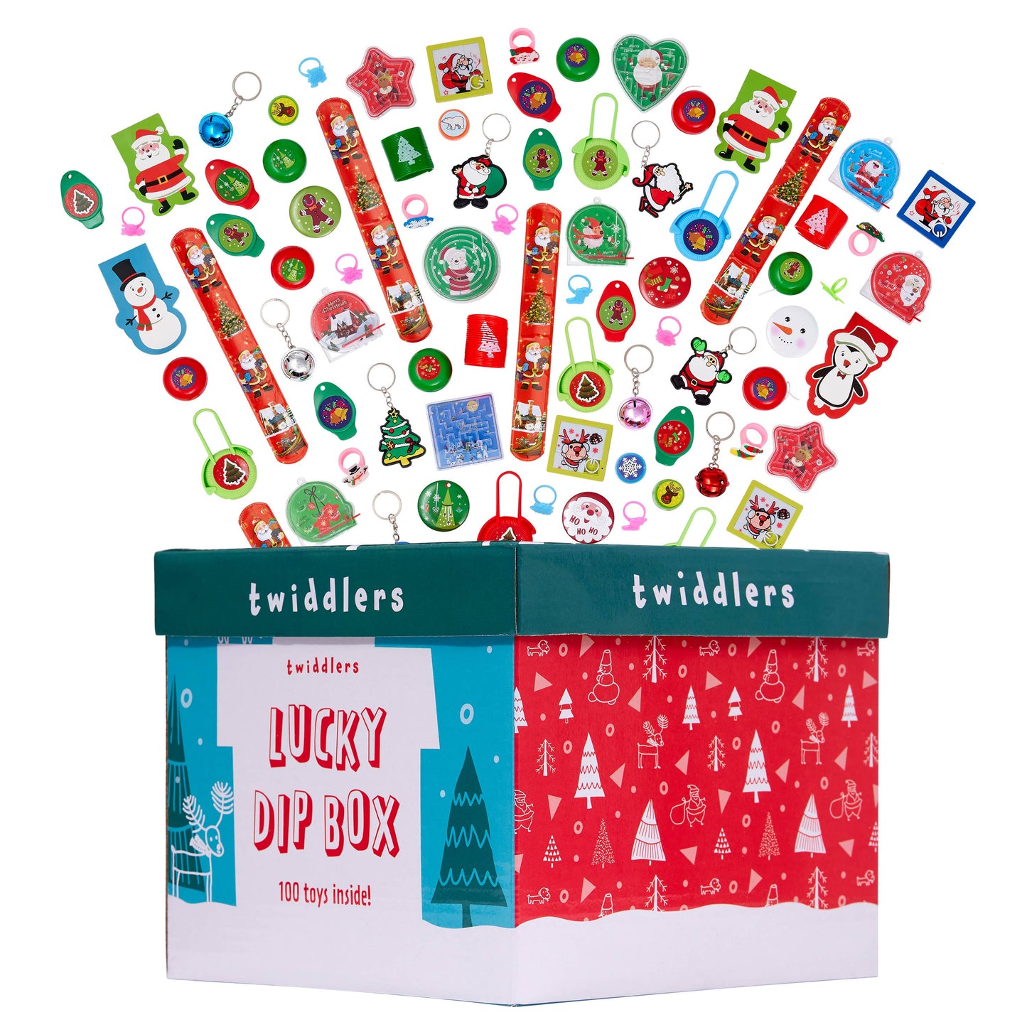 Caja sorpresa 100 juguetes de Navidad