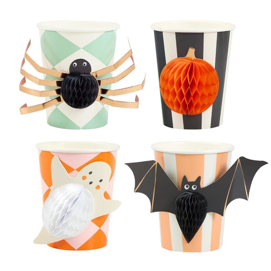 Vasos iconos Halloween 3D- pack 8 uds.