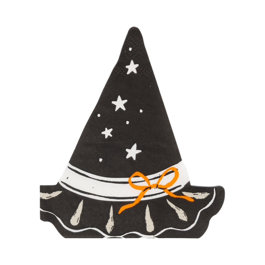 Servilleta de sombrero de bruja- pack 24 uds.