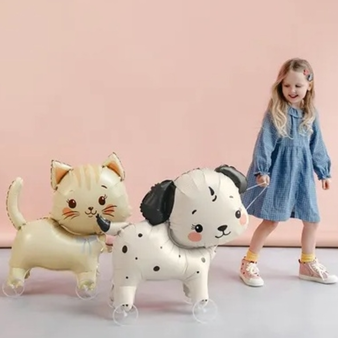 Globo Foil Perro con Ruedas para Inflar con Aire