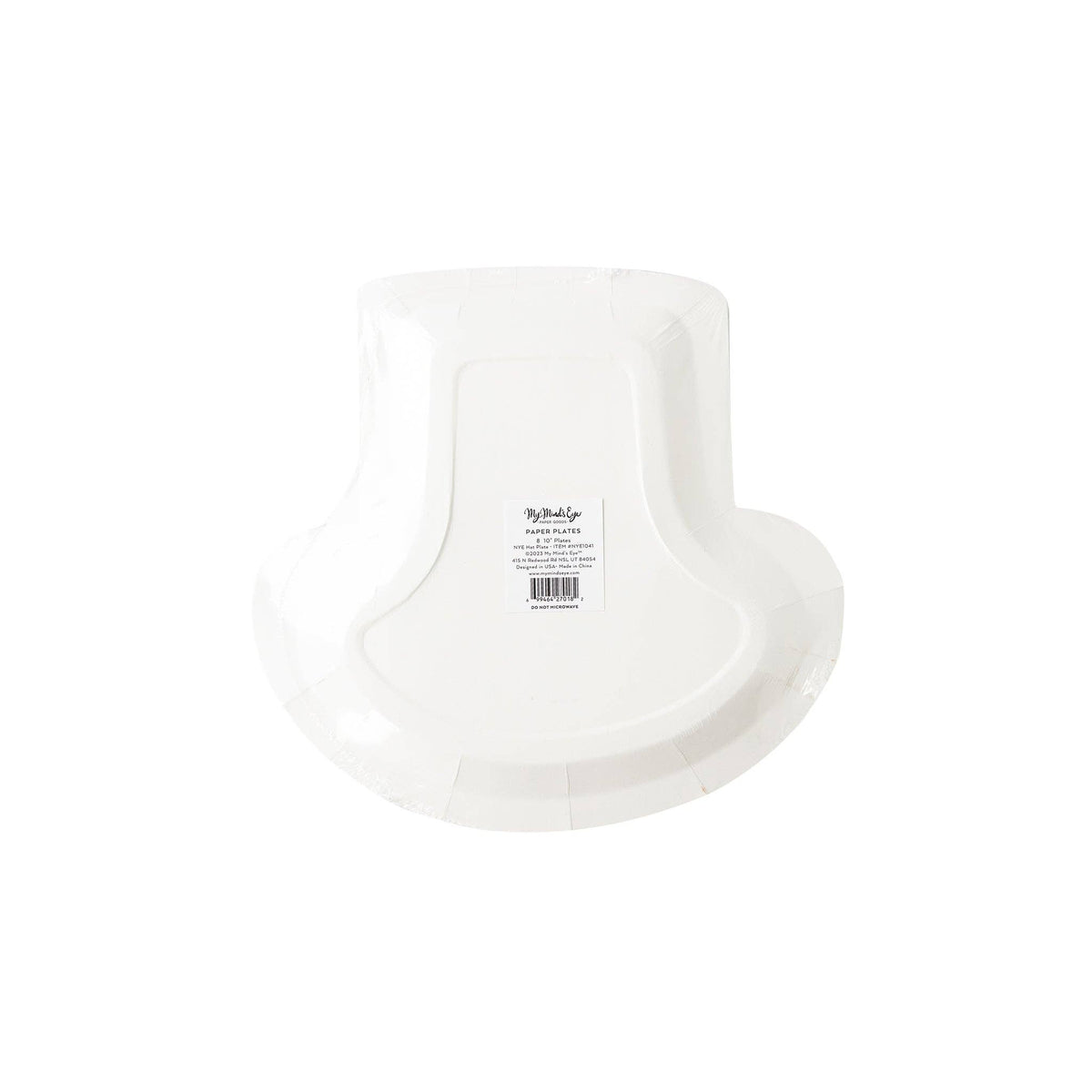 Plato con Forma de Sombrero de Año Nuevo- pack 8 uds.