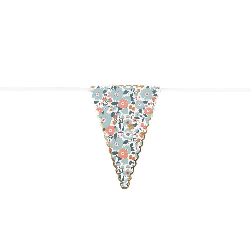 Guirnalda banderines de flores