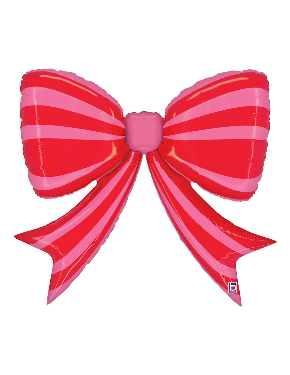Globo foil lazo rojo y rosa