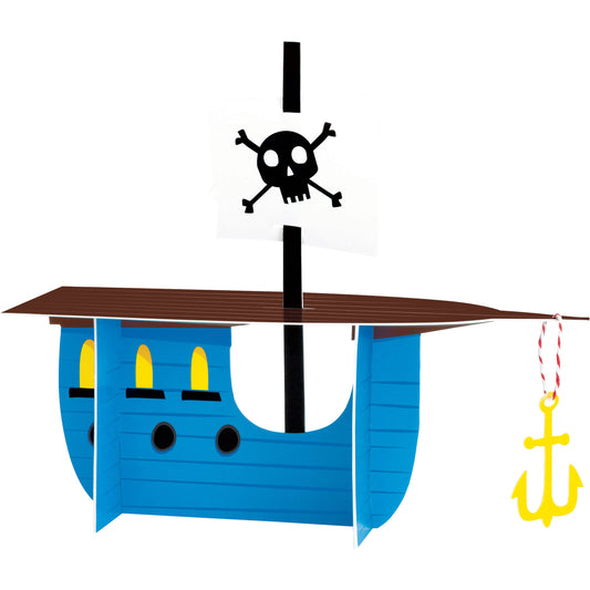 Centro de mesa barco pirata