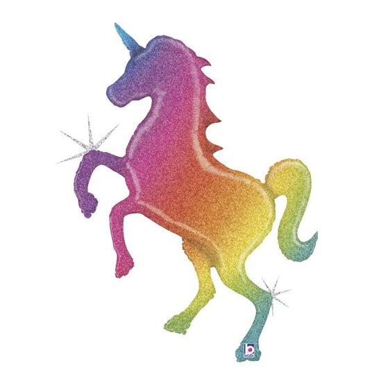 Globo foil unicornio arcoíris holográfico