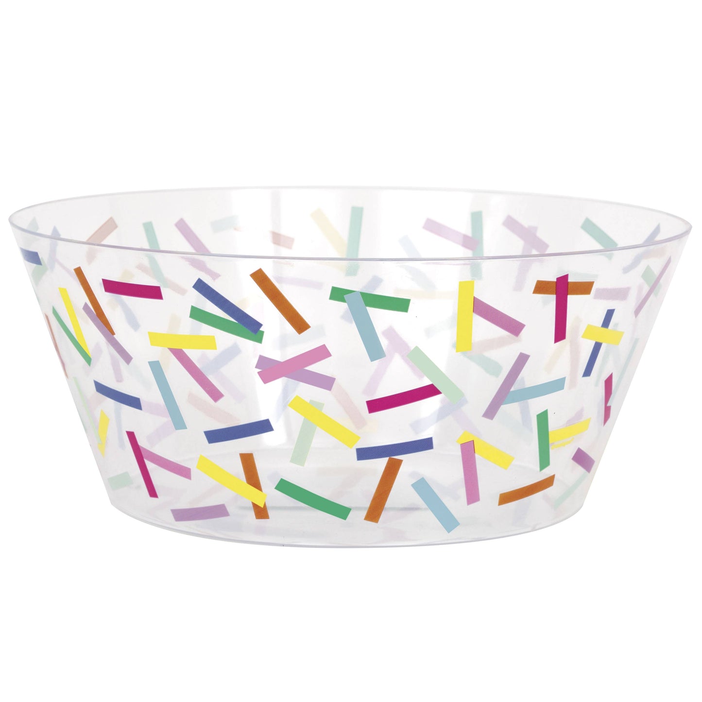 Bowl de plastico confeti reutilizable