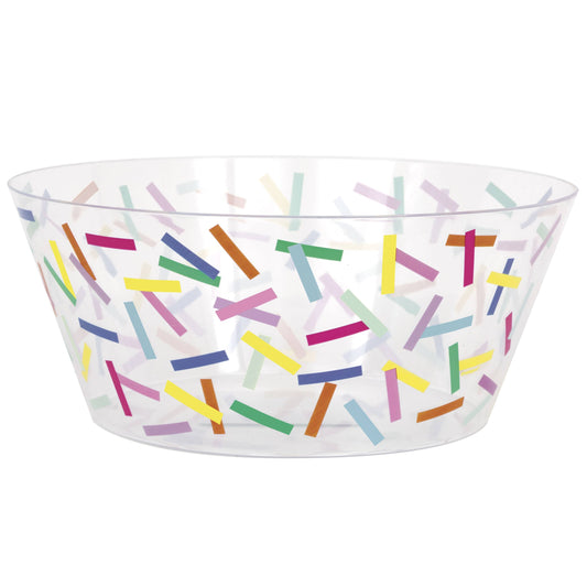 Bowl de plastico confeti reutilizable