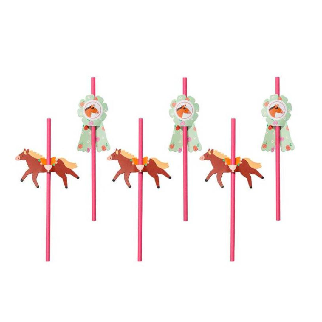 Pajitas de Caballos - pack 6 uds.