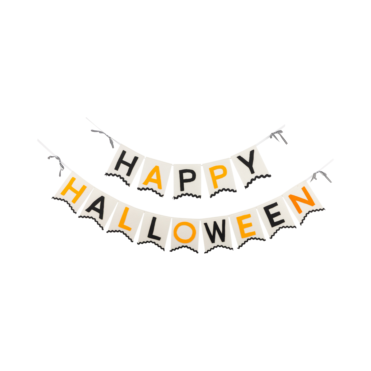 Guirnalda de fieltro «Happy Halloween»