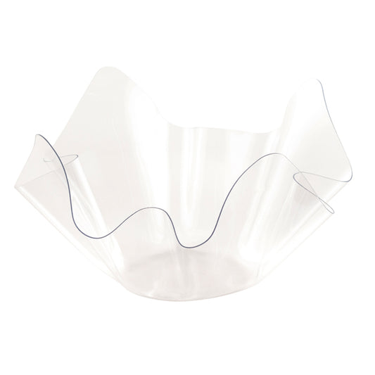 Bowl ondulado transparente reutilizable