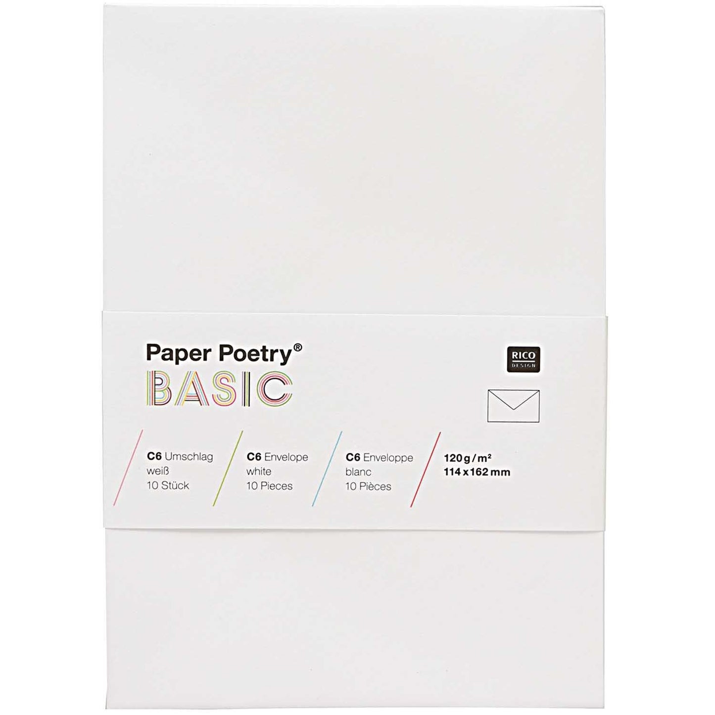 Sobre blanco C6 - Pack 10 uds.