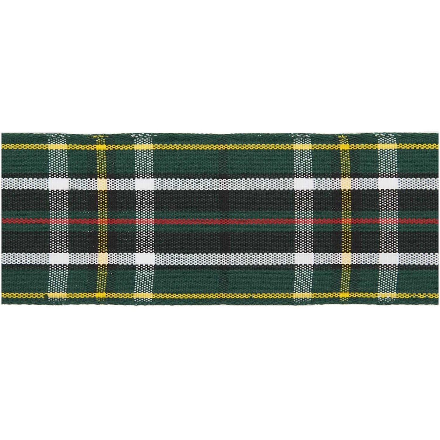 Cinta de tela cuadros verde