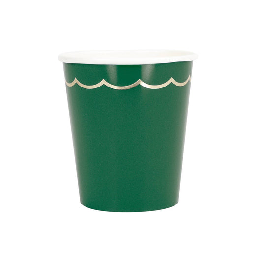 Vasos verdes - pack 8 uds.