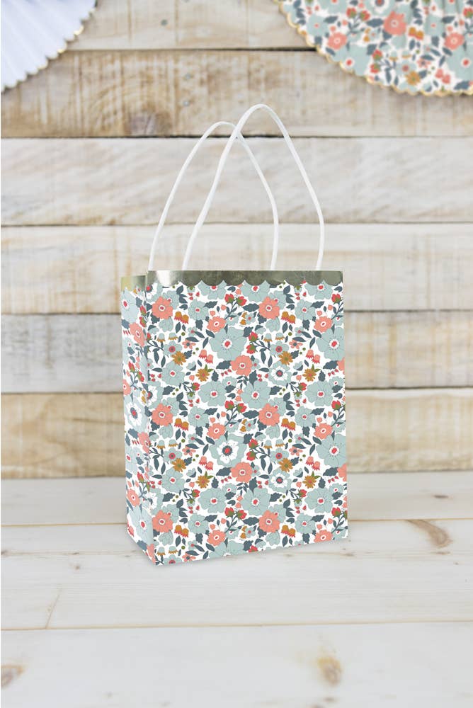 Bolsas de papel de flores- pack 8 uds.