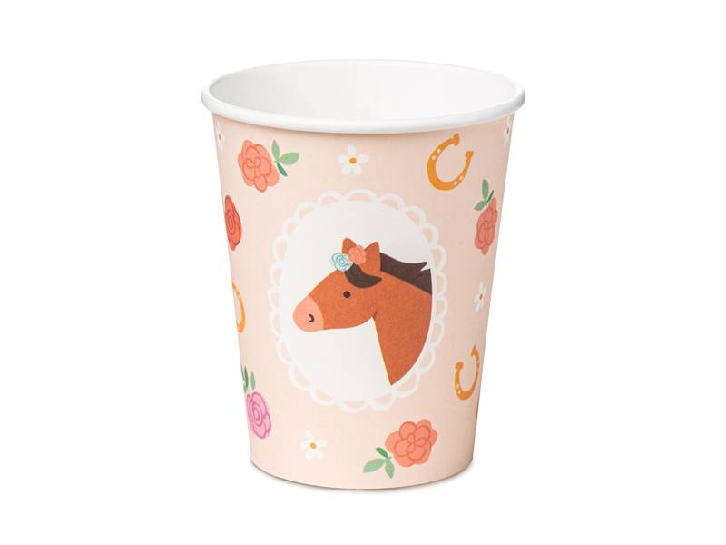 Vasos caballos - pack 6 uds.