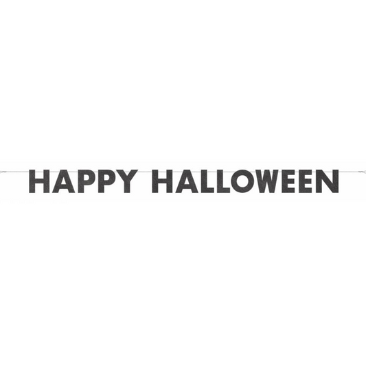 Guirnalda Happy Halloween negra