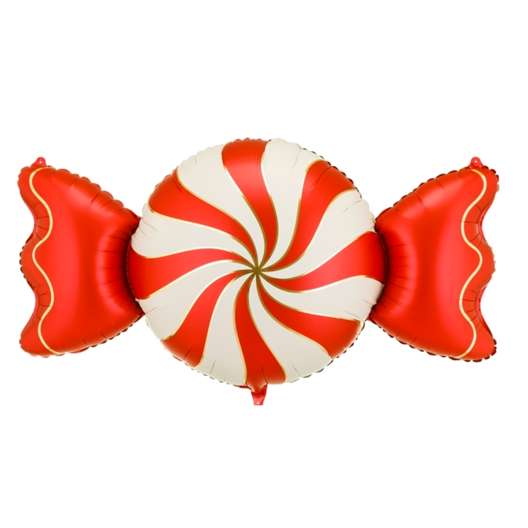 Globo foil caramelo rojo